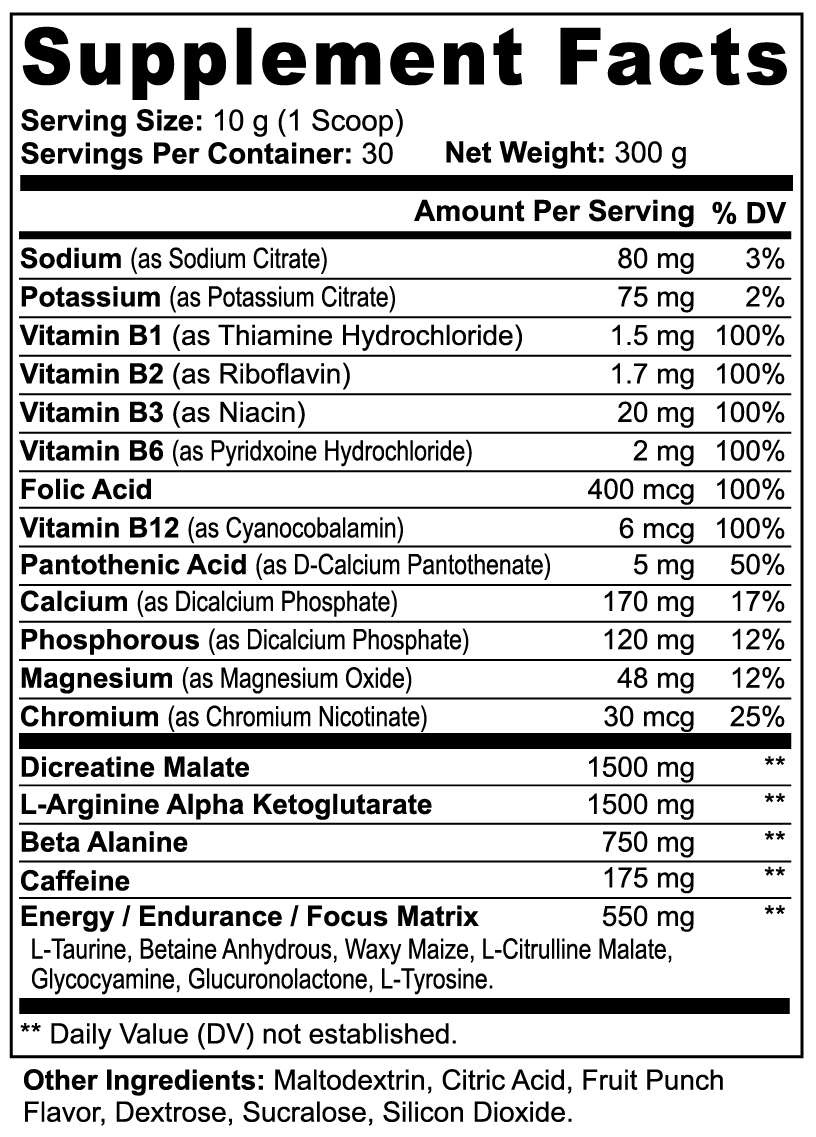 Clean Pre-Workout Formula